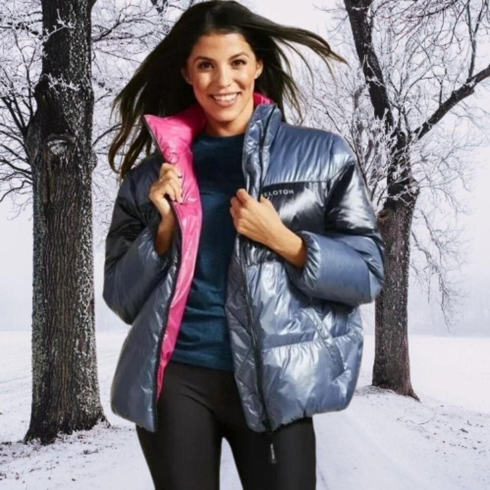Peloton Women's Colorblock Puffer Jacket Size M